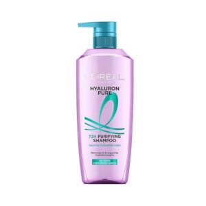 L’Oréal Paris Hyaluron Pure 72H Purifying Shampoo, For oily scalp & dry hair with salicylic and hyaluronic acid, 800 ml